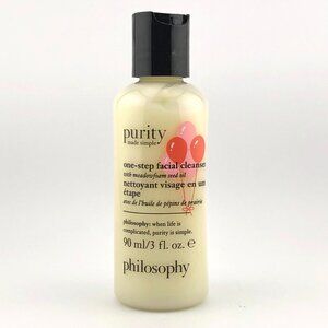 philosophy Purity Made Simple One Step Facial Cleanser 3 oz 90 mL Travel Size
